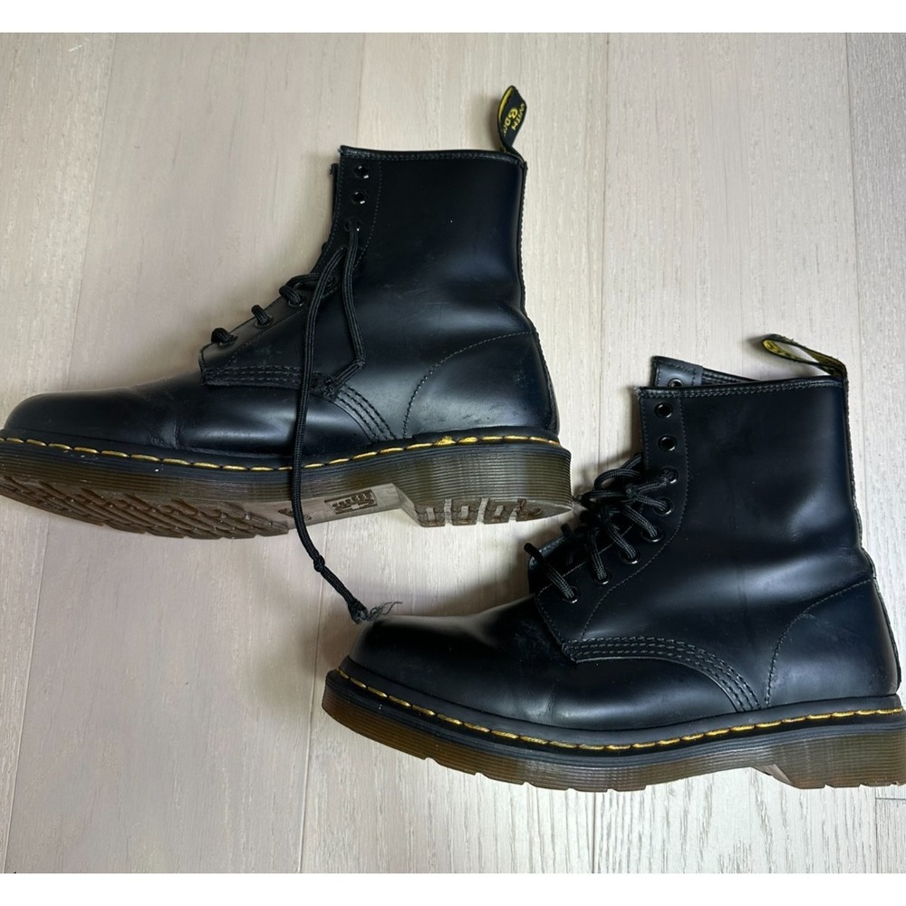 Doc Martens Combat Boots Leather 1460 Lug Sole Workwear Alt Lace Up US 9 EU 41 - Picture 2 of 11